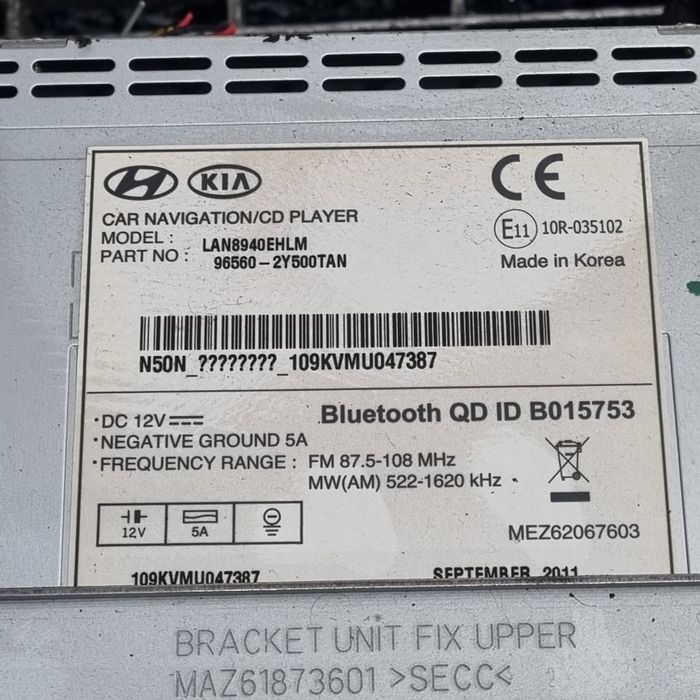 Navigatie Hyundai IX35 - (1452) Y500TAN