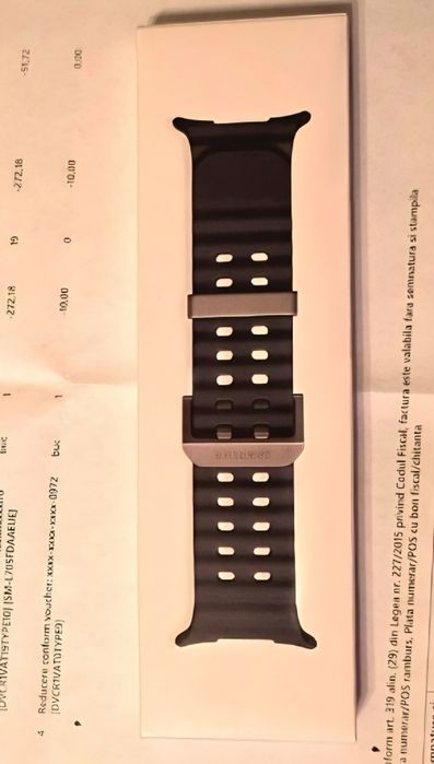 Curea samsung watch ultra portocaliu si negru originala si neoriginale