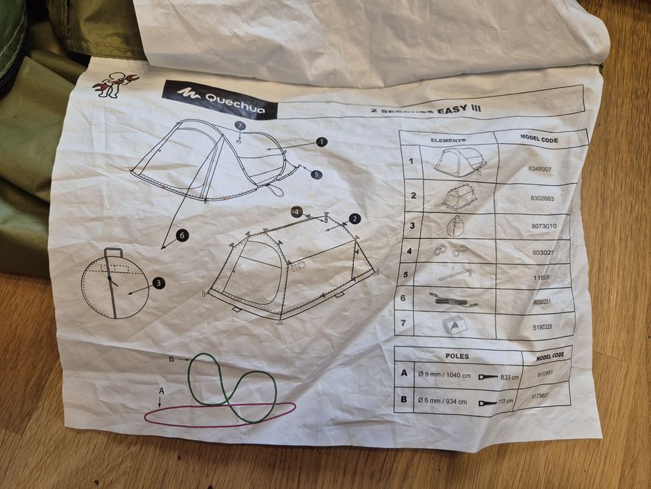 Cort 3 persoane Quechua 2 Seconds