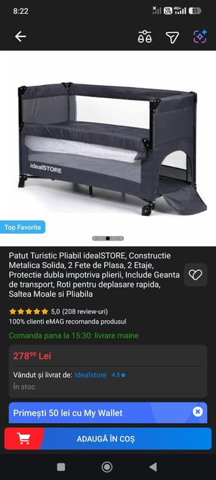 Vând patut copil