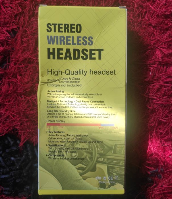 Casca wireless stereo