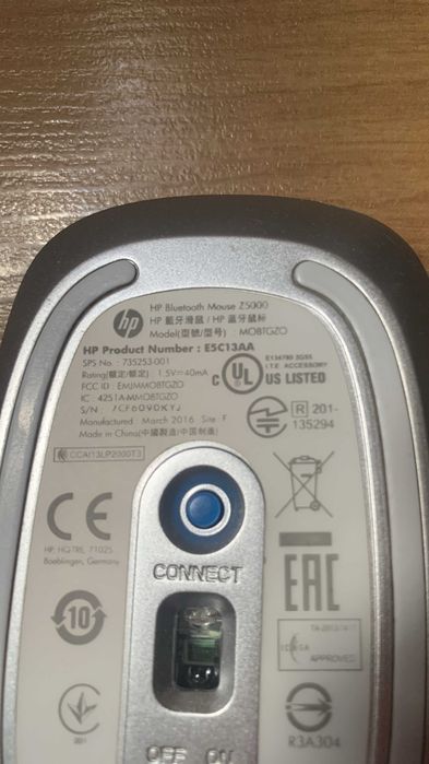 Мишка   HP Z 5000 bluetooth