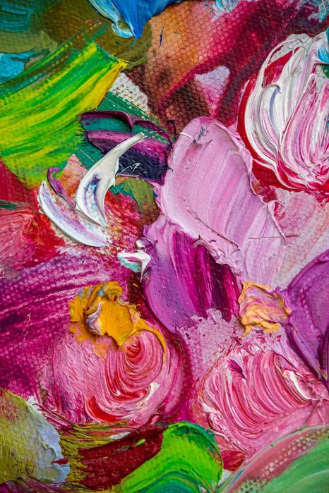 Картина "Светлый букет" Холст, масло. 60х60 см