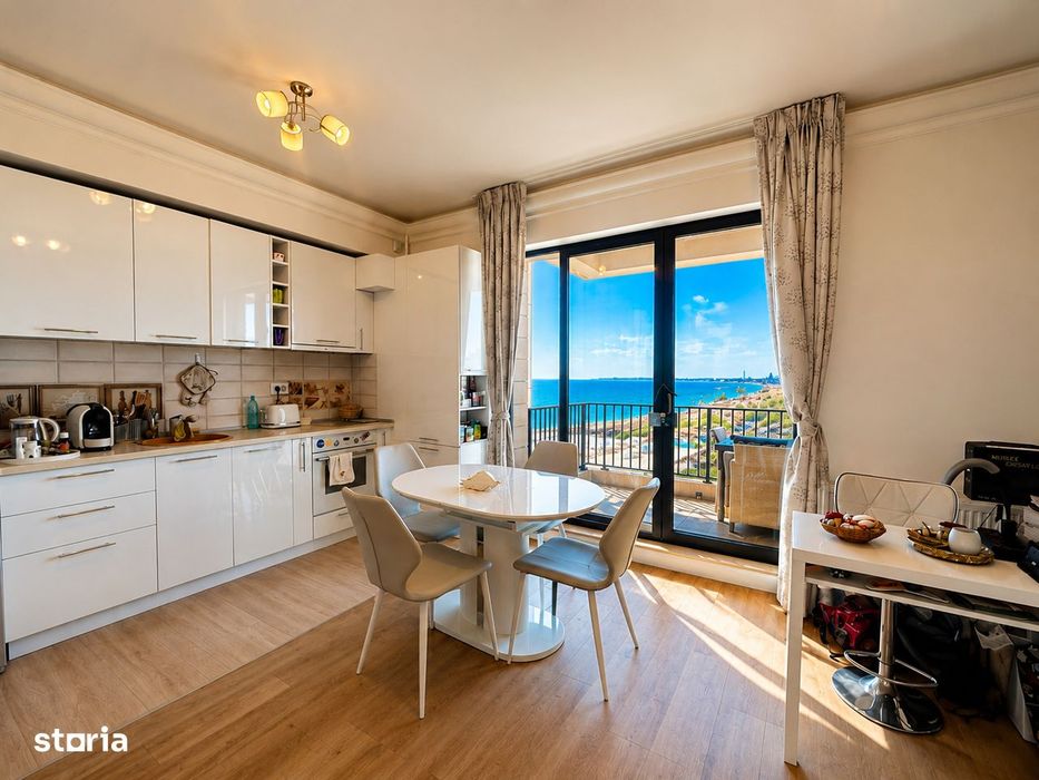 Apartament 2 camere | Vedere panoramica spre mare |  Prima linie la pl