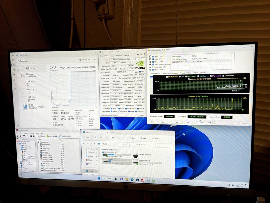 Unitate PC Light Gaming I5 7600K 8GB RAM GTX 750 TI 2GB SSD+HDD 2TB