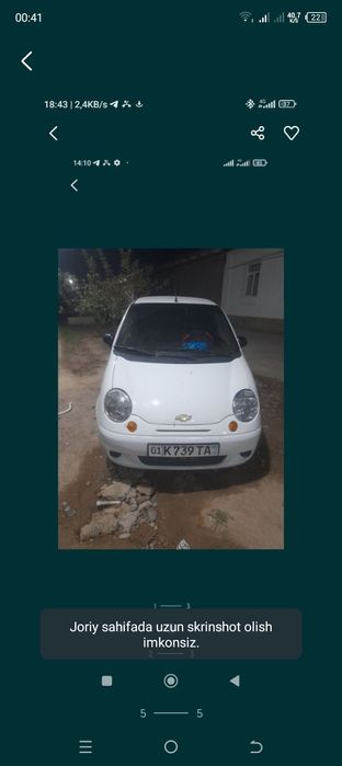 Matiz bor 2009 xolati zor