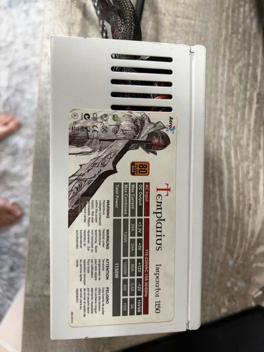 Блок питания AeroCool Templarius Imperator 1150W.