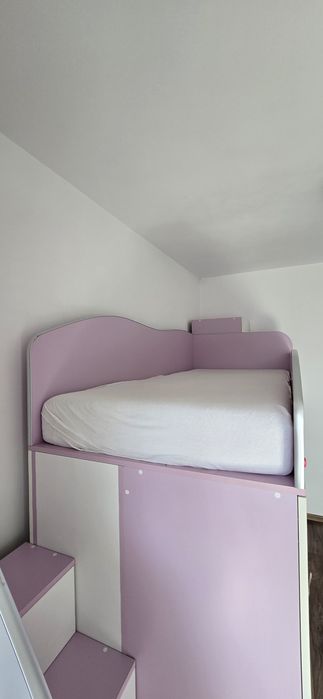 Mobila camera copii, 2 paturi suprapuse, saltele incluse