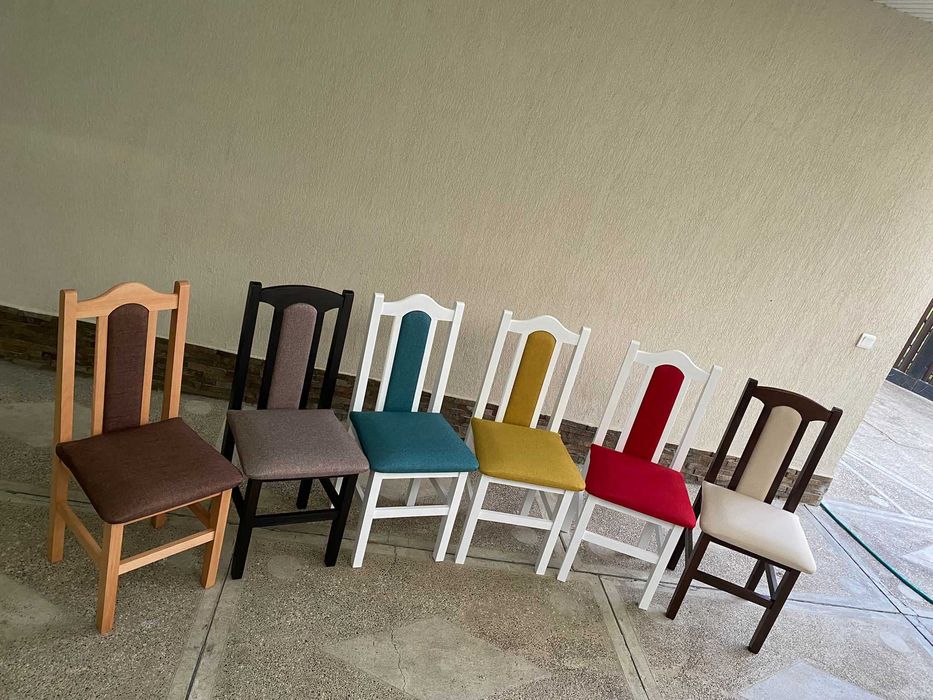 Scaune cu spatar si mese din lemn masiv fag (producator)