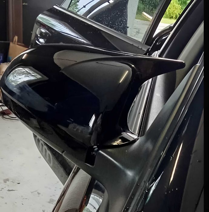 Гаранция! Черни Batman Капаци за Огледала АUDI A3 8P A4 B6 B7 A6 C6 4F