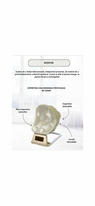 Leagan electric pentru bebelus