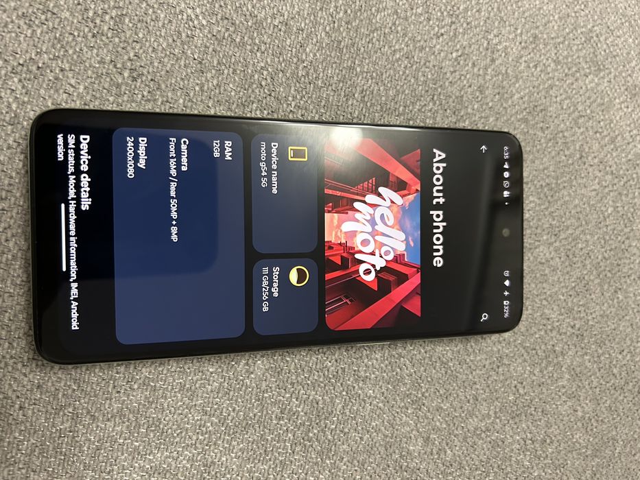 Motorola g54 5G 256GB 12GB power edition