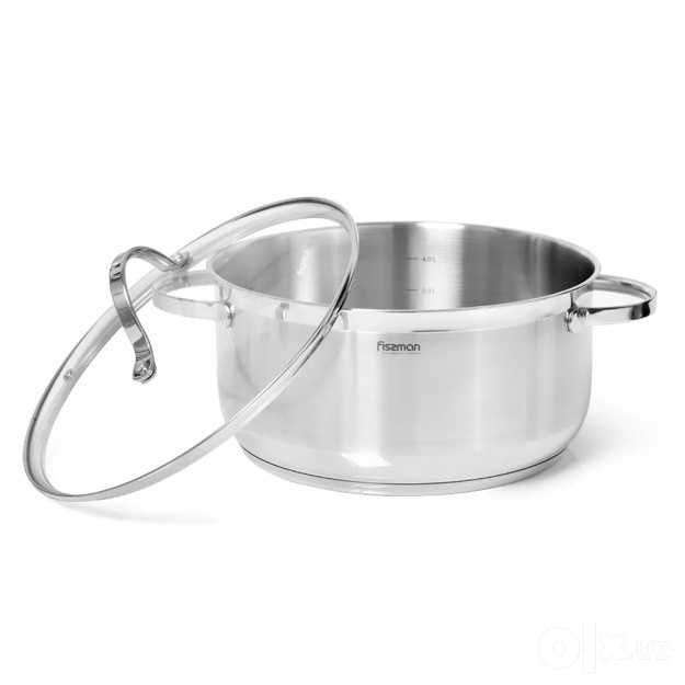 Кастрюля из нержавеющей стали Fissman Luminosa 5,1л 5334