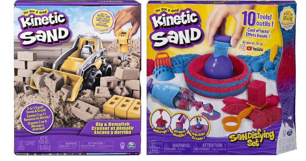 Кинетичен пясък Kinetic Sand моделиращ Несъхнещ Spin Master - 2 модела