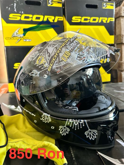 Casca motocicleta/enduro atv scorpions vx16 air soul/ exo 520 air tina