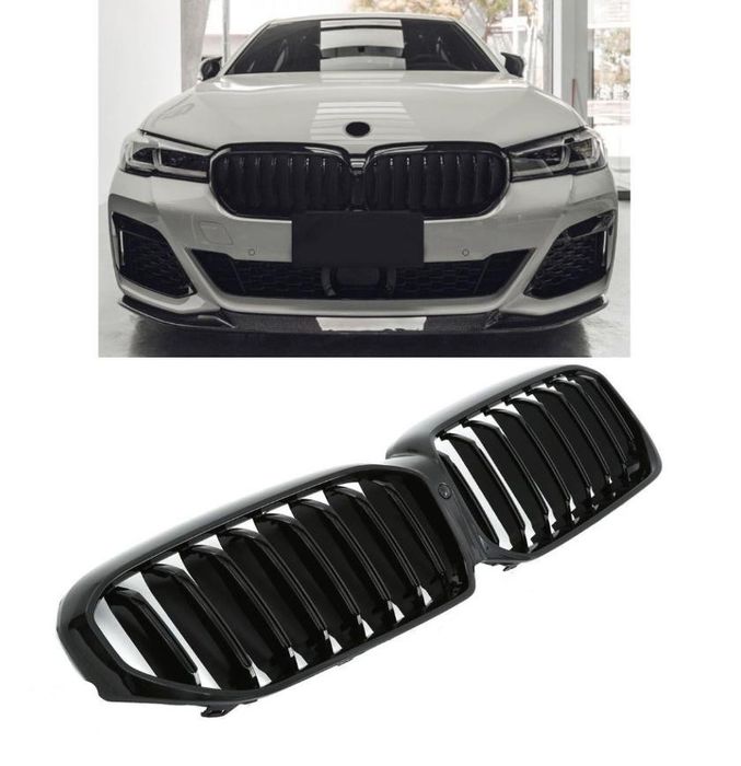 Решетка / маска BMW 530 540 G30 G31 LCI единични бъбреци черен лак бмв