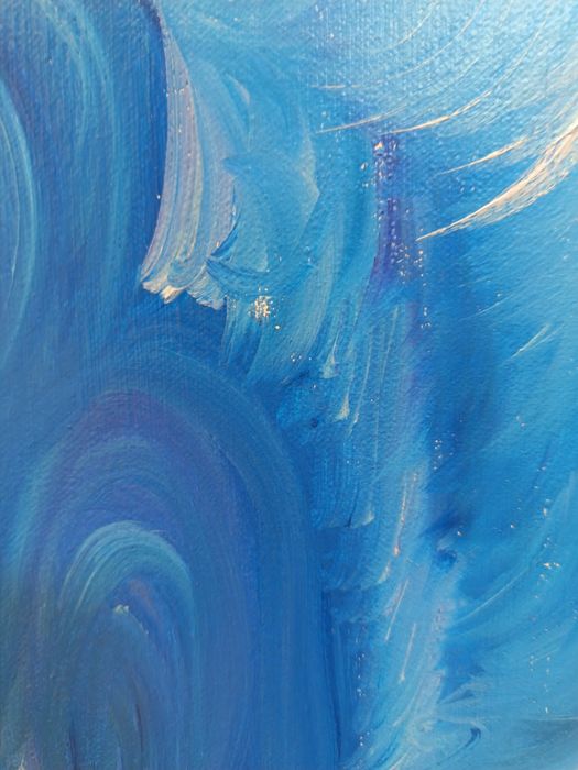 Абстрактна картина масло върху ленено платно размери 40/50 см.