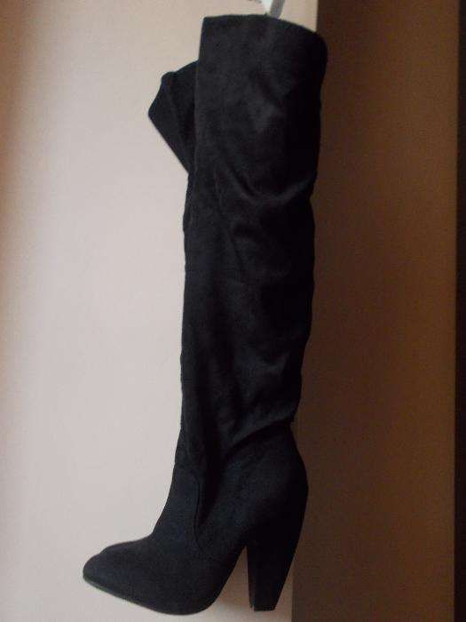 cizme inalte din piele intoarsa