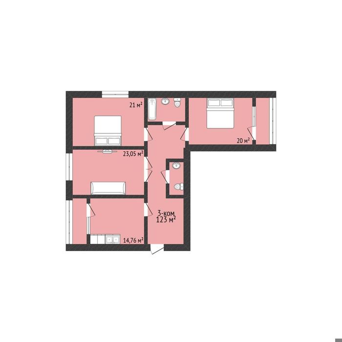 Продажа 3-комнатной квартиры