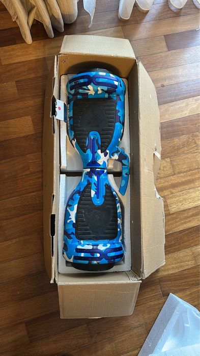 Hoverboard 6.5” – model camuflaj albastru – stare foarte bună