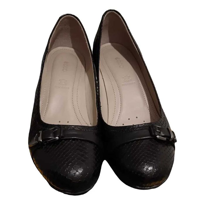 Pantofi noi cu toc mic ECCO, piele naturala, 37