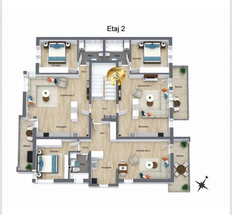 Apartamente Premium 2 camere -Mansarda cu Terasa 27mp - Otopeni Odaile