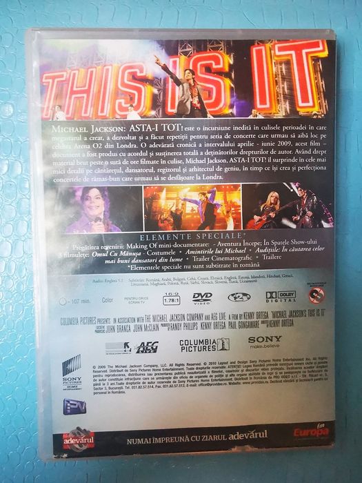 Dvd Michael Jackson This is it
