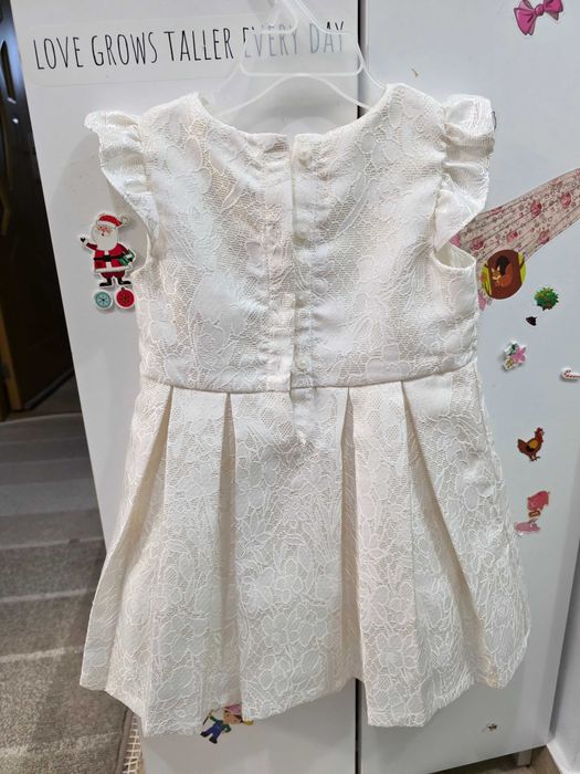 Rochita alb ivory, C&A, marimea 92, noua, nepurtata