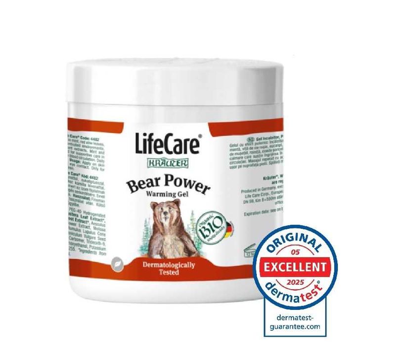 Gel incalzitor Puterea Ursului®, cu plante BIO, 500 ml-Life Care®