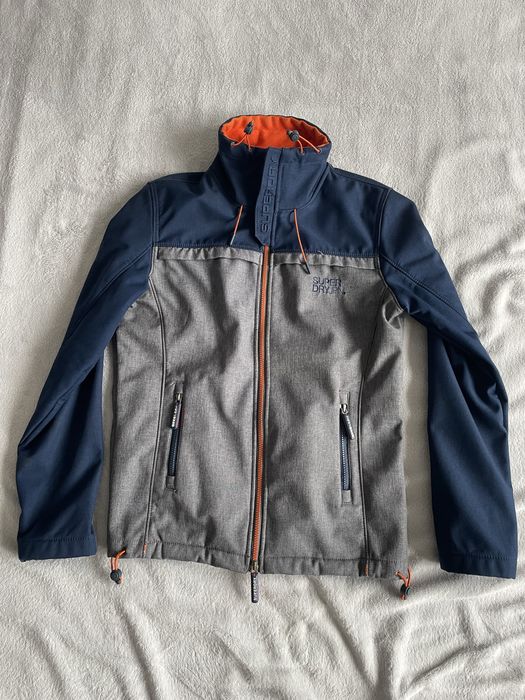 Geacă Superdry Windtrekker bărbați mărimea S, gri bleumarin