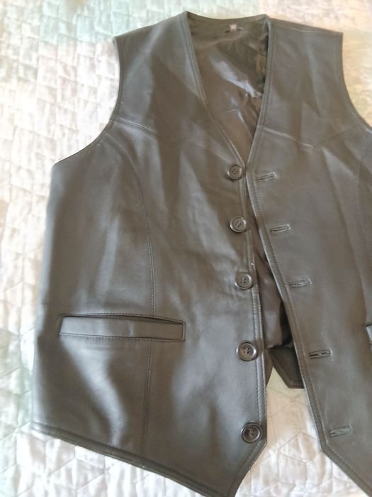 Кожен елек от агнешка кожа