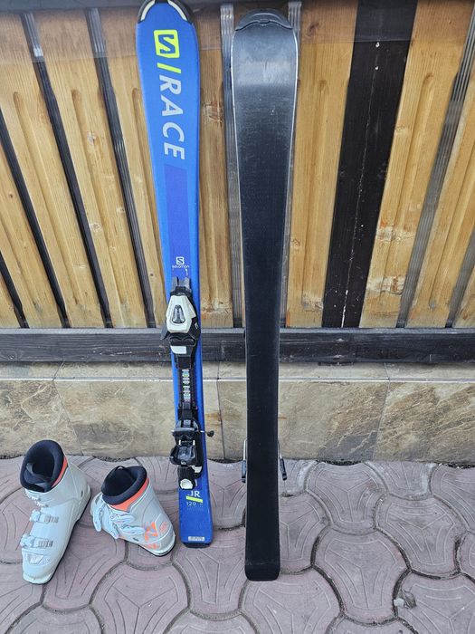 Set schiuri salomon si clapari junior 120