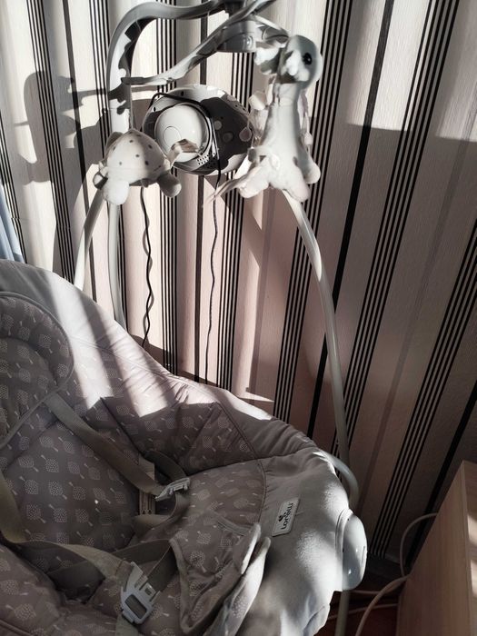 LORELLI Classic Електрическа люлка-шезлонг 2в1 TANGO GREY TREES