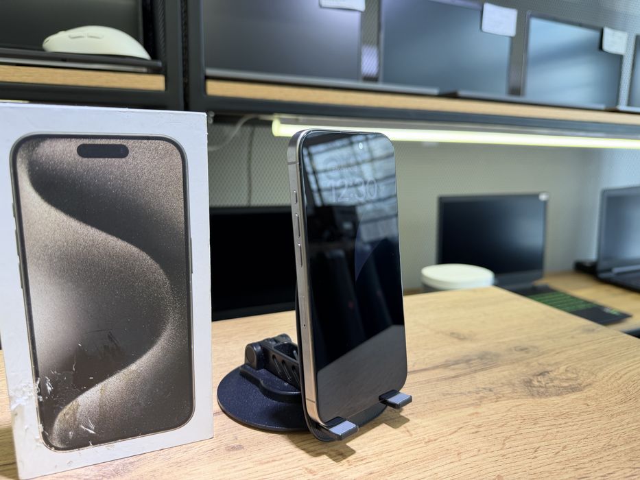 iPhone 15 Pro, 128 GB, Natural Titanium, АКБ89%, 1045/А10