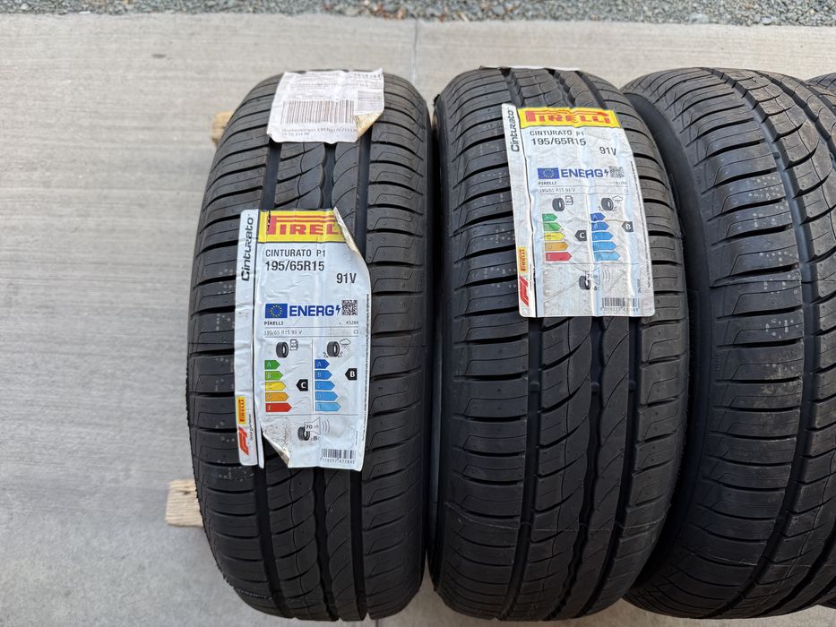 ЧИСТО НОВИ Летни Гуми 195/65R/15 -PIRELLI Cinturato P1- DOT:0124