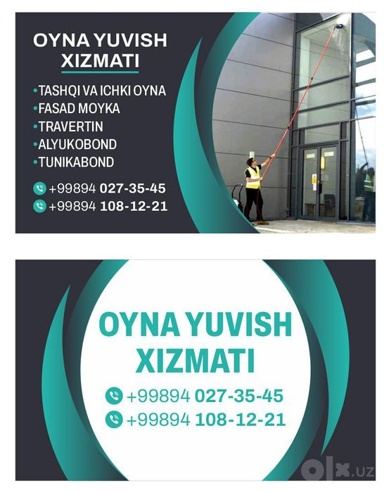 Fasad moyka oyna yuvish