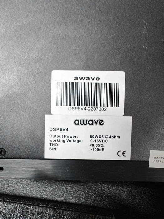 Vand amplificator auto AWAVE DSP 6V4, by STEG, NOU, NEMONTAT, GARANTIE