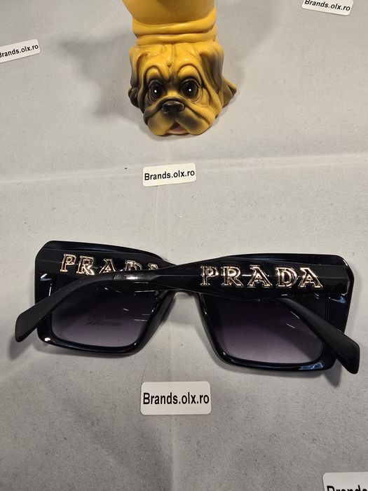 Ochelari de soare Prada, Grey, Black, 9194, made in Italy