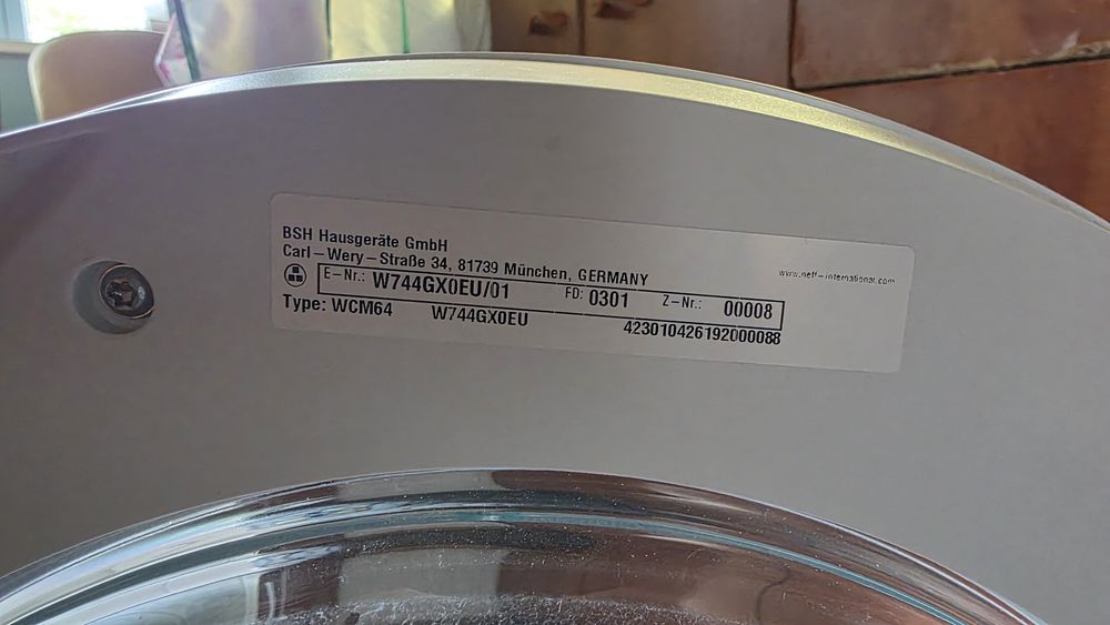 Пералня NEFF W744GX0EU/01