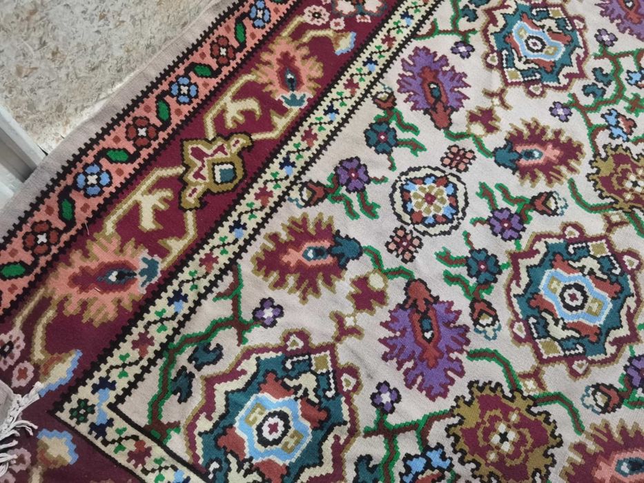 Уникален ръчно тъкан котленски килим-1970 година