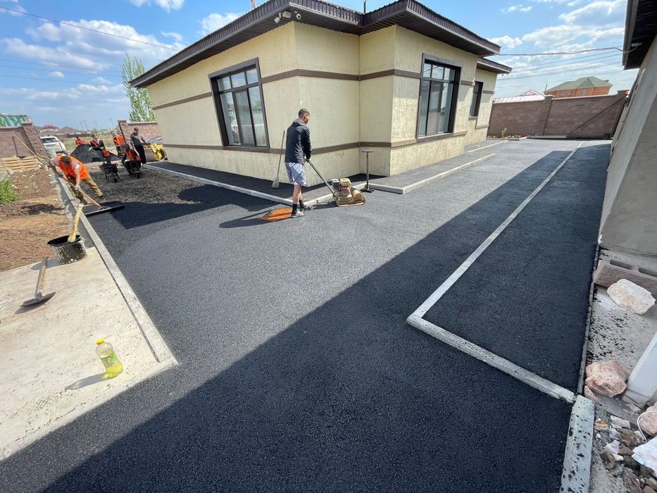 Асфальтирование. Укладка асфальта Асфальт