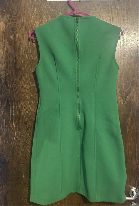 Къса  дамска рокля  тъмно зелена