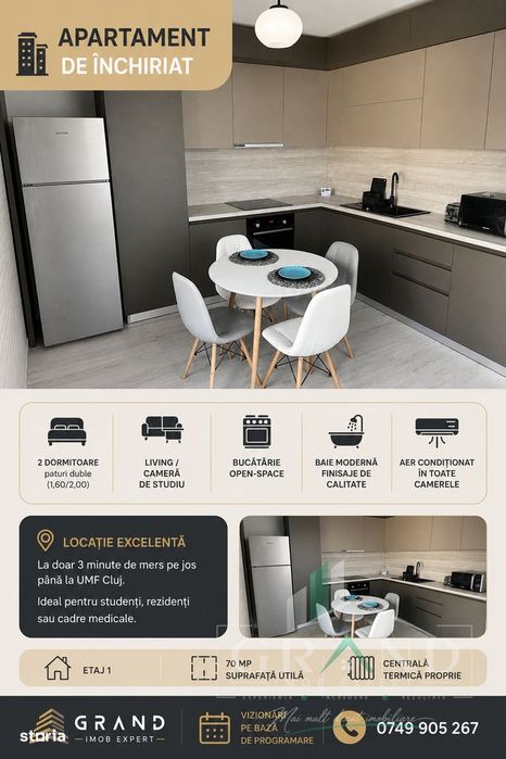 Apartament Modern | 3 Camere | Lift | Etaj 1 | Parcare | Curte | Zoril — fotografia 1