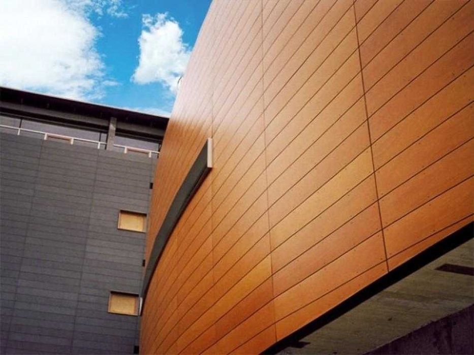 HPL панели под дерево   негорючие