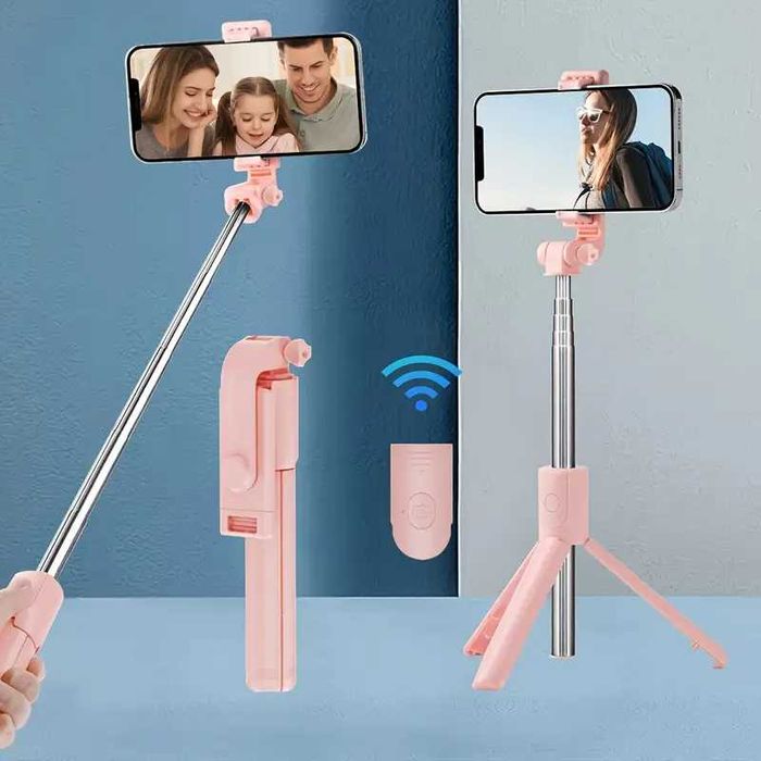 3 в 1 -селфи палка - штатив - пульт BT - качество - гарантия -доставка