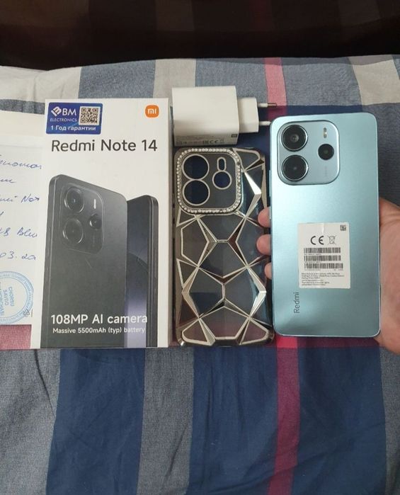 Redmi Note 14 16/128GB Green Karobka 2025 Igravoy Sastayani Xaroshiy