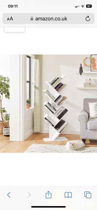 Biblioteca ,raft carti 141cm x 50cm x 25 cm Songmics germania