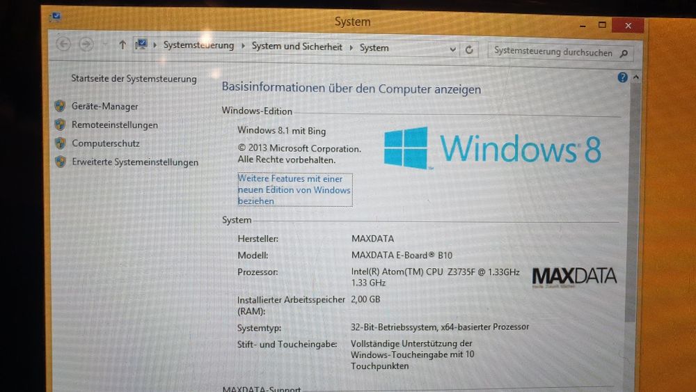 Windows Tablet de ca. 10"