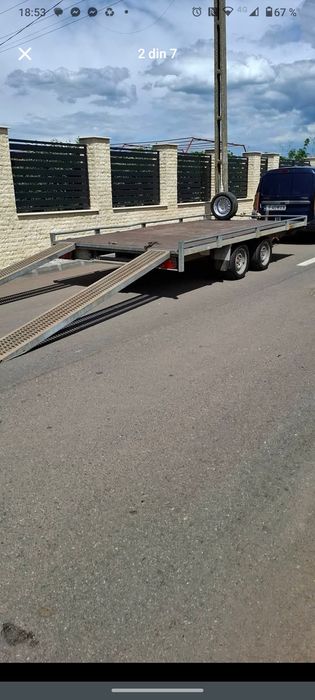 Tractări-platforma auto, închiriere