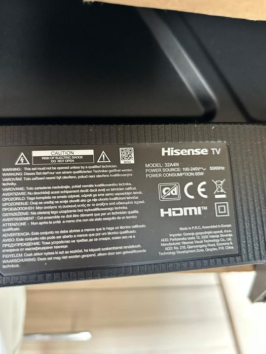 Televizor LED Smart HISENSE 32A4N, HD, HDR, 80cm -D-